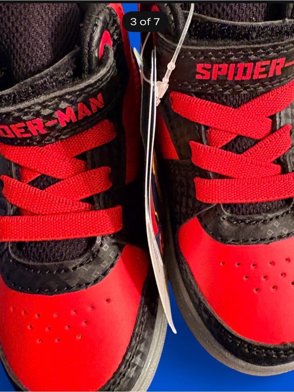 Spiderman Red and Black Kids Sneakers with Bold Logo